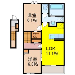 フローリア　Cの物件間取画像